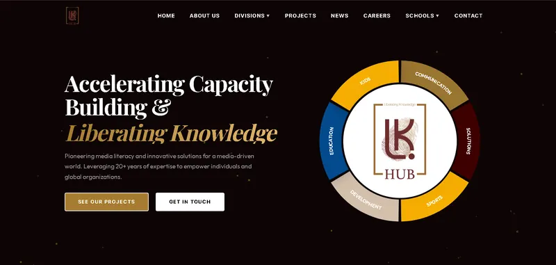 LK-HUB platform homepage